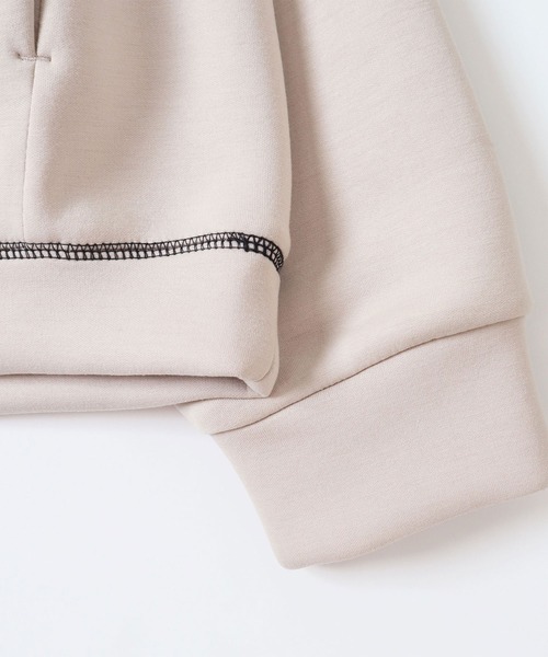 VISION STREET WEAR（ヴィジョンストリートウェア）の「【VISION】 テックダンボール 配色ステッチプルオーバーパーカー（パーカー・メンズ・チャコールグレー/パープル/ブラウン/グリーン/アイボリー・MEDIUM/LARGE/X-LARGE）」の10枚目の写真