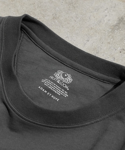 ADAM ET ROPE'（アダムエロペ）の「FRUIT OF THE LOOM スウェット（Tシャツ/カットソー・レディース・チャコールグレー/ミント/ラベンダー・FREE）」の5枚目の写真