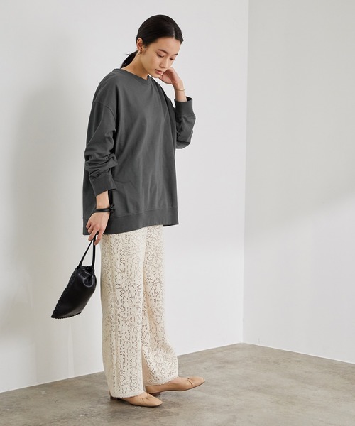 ADAM ET ROPE'（アダムエロペ）の「FRUIT OF THE LOOM スウェット（Tシャツ/カットソー・レディース・チャコールグレー/ミント/ラベンダー・FREE）」の14枚目の写真