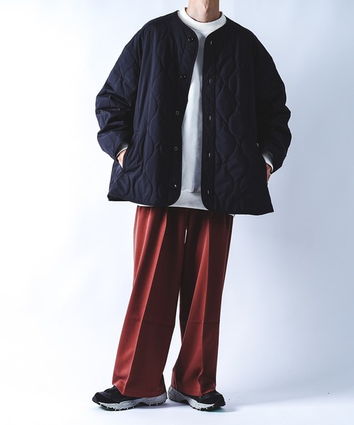 kutir（クティール）の「キルティングナイロンブルゾン（ブルゾン・メンズ・ブラック/カーキ/グリーン・MEDIUM/LARGE）」の7枚目の写真