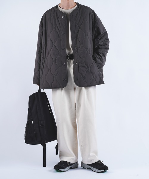 kutir（クティール）の「キルティングナイロンブルゾン（ブルゾン・メンズ・ブラック/カーキ/グリーン・MEDIUM/LARGE）」の17枚目の写真