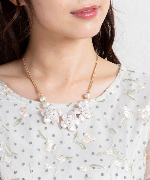 セール フラワーパールネックレス ネックレス Rose Tiara ローズティアラ のファッション通販 Zozotown