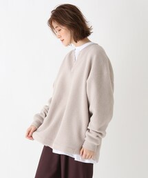 BASECONTROL（ベースコントロール）の「◆ビッグシルエット ボア ヘンリーネック プルオーバー（スウェット・レディース）」