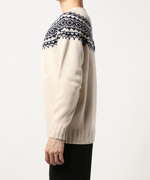 MORRIS & SONS】ジーロンラム ノルディックセーター MEN