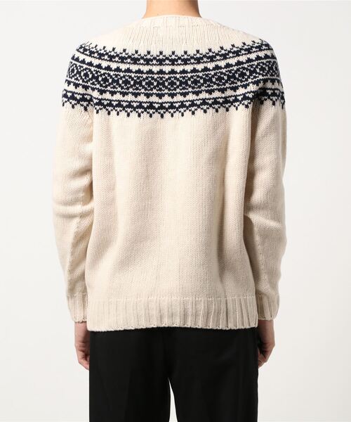 MORRIS & SONS】ジーロンラム ノルディックセーター MEN