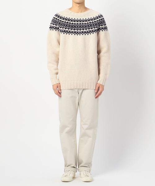 MORRIS & SONS】ジーロンラム ノルディックセーター MEN