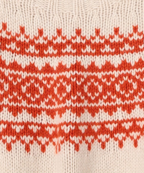 MORRIS & SONS】ジーロンラム ノルディックセーター MEN