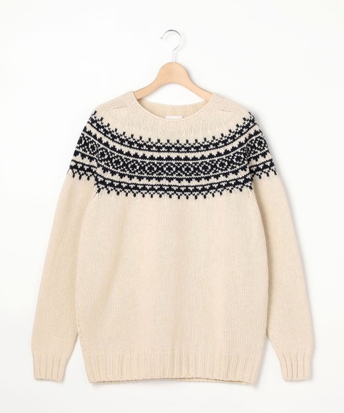 MORRIS & SONS】ジーロンラム ノルディックセーター MEN