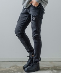 improves（インプローブス）の「リペア＆ペンキ加工 パイピング スーパーストレッチ スキニーデニム パンツ（デニムパンツ・レディース）」
