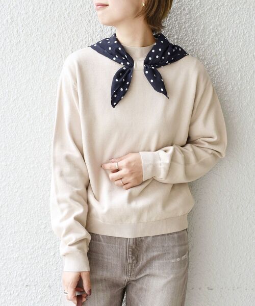 SHIPS(シップス)の「【WEB限定】〈手洗い可能〉スカーフハイネックニット◇(ニット/セーター・レディース・ベージュ/イエロー/ライトグリーン/ダークブルー・SMALL/MEDIUM)」の20枚目の写真