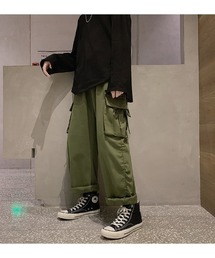 ワイドシルエット カーゴパンツ / 軍パン