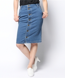MILKFED. | DENIM PENCIL MEDIUM SKIRT　（スカート/膝丈/タイト）(スカート)