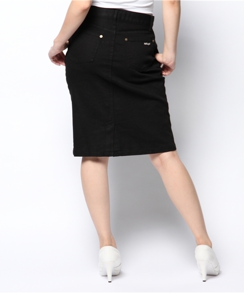 MILKFED.(ミルクフェド)の「DENIM PENCIL MEDIUM SKIRT (スカート/膝丈/タイト)(スカート・レディース・ブラック/ライトブルー・SMALL/MEDIUM)」の9枚目の写真