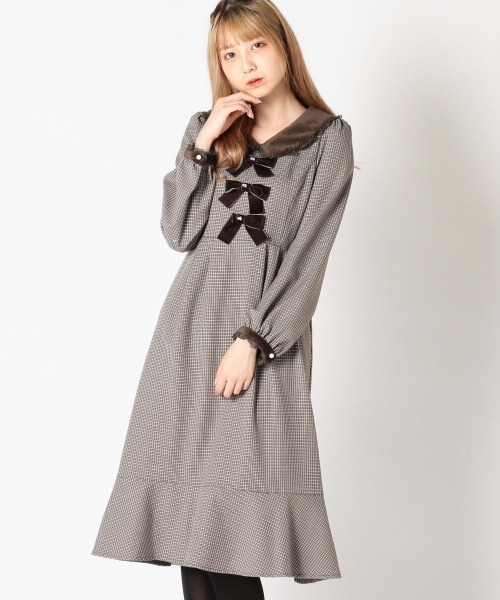 セール フロントリュバンチェックワンピース ワンピース Lodispotto ロディスポット のファッション通販 Zozotown