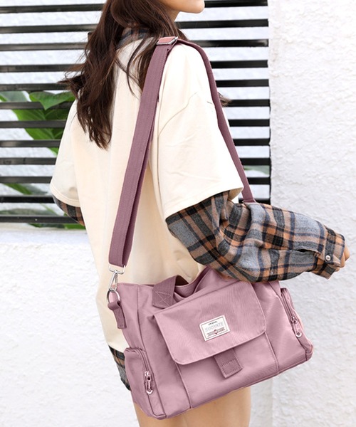 Amulet(アミュレット)の「2WAYバッグ(ショルダーバッグ・レディース・ブラック/パープル/ベージュ/グリーン/ピンク/グレー・FREE)」の6枚目の写真