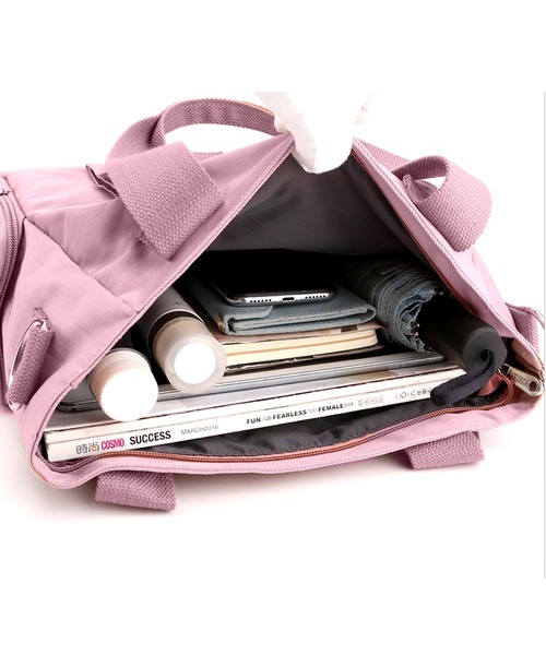 Amulet(アミュレット)の「2WAYバッグ(ショルダーバッグ・レディース・ブラック/パープル/ベージュ/グリーン/ピンク/グレー・FREE)」の12枚目の写真