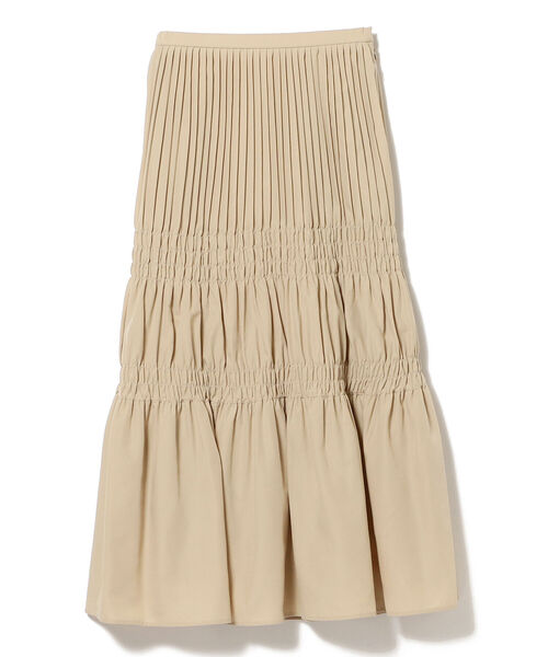 Ray BEAMS（レイビームス）の「Ray BEAMS / プリーツ シャーリング フレア スカート（スカート・レディース・ブラック/ベージュ・1/0）」の15枚目の写真