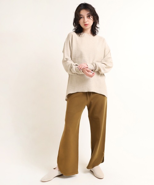 RNA-N（アールエヌエーエヌ）の「M1594 麻綿針抜き裏使いプルオーバー（Tシャツ/カットソー・レディース・ベージュ/ブラウン/ブルー・MEDIUM）」の11枚目の写真