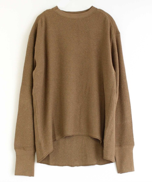 RNA-N（アールエヌエーエヌ）の「M1594 麻綿針抜き裏使いプルオーバー（Tシャツ/カットソー・レディース・ベージュ/ブラウン/ブルー・MEDIUM）」の8枚目の写真