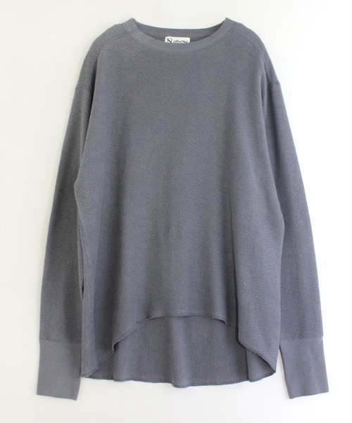 RNA-N（アールエヌエーエヌ）の「M1594 麻綿針抜き裏使いプルオーバー（Tシャツ/カットソー・レディース・ベージュ/ブラウン/ブルー・MEDIUM）」の5枚目の写真