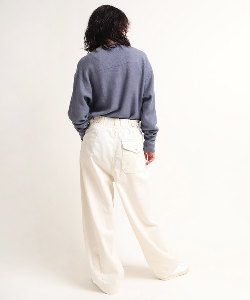 RNA-N（アールエヌエーエヌ）の「M1594 麻綿針抜き裏使いプルオーバー（Tシャツ/カットソー・レディース・ベージュ/ブラウン/ブルー・MEDIUM）」の17枚目の写真