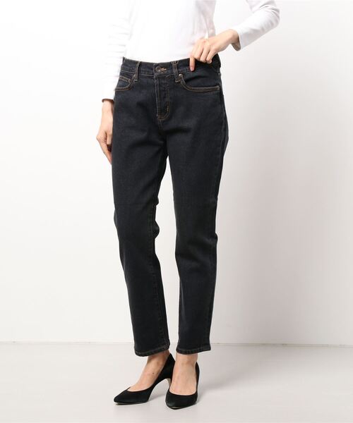 KOBE LETTUCE（コウベレタス）の「テーパードデニムパンツ（デニムパンツ・レディース・グレー/インディゴブルー/ブルー/ホワイト系その他/ライトグレー/ブラック・S/M/L）」の3枚目の写真