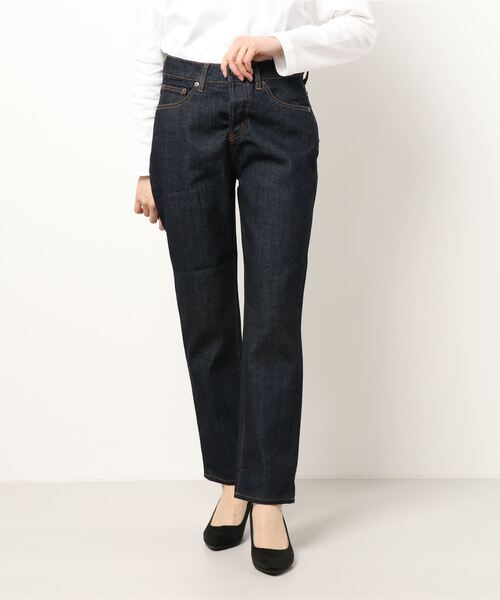 KOBE LETTUCE（コウベレタス）の「テーパードデニムパンツ（デニムパンツ・レディース・グレー/インディゴブルー/ブルー/ホワイト系その他/ライトグレー/ブラック・S/M/L）」の6枚目の写真