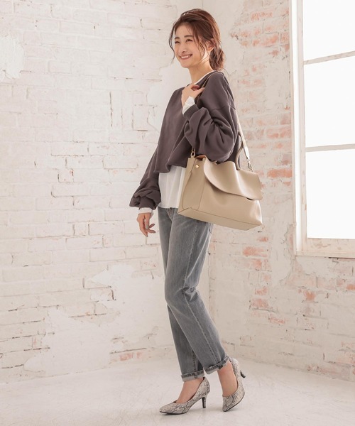 KOBE LETTUCE（コウベレタス）の「テーパードデニムパンツ（デニムパンツ・レディース・グレー/インディゴブルー/ブルー/ホワイト系その他/ライトグレー/ブラック・S/M/L）」の8枚目の写真