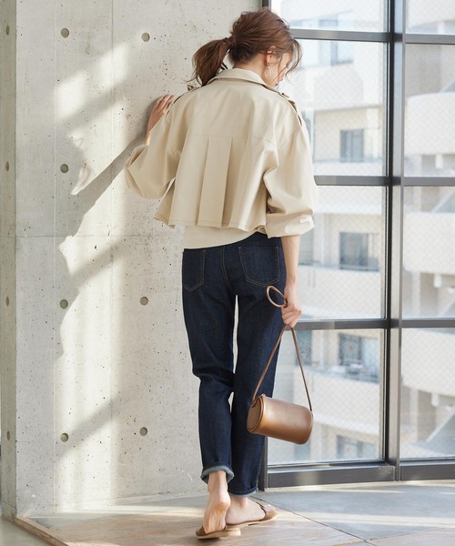 KOBE LETTUCE（コウベレタス）の「テーパードデニムパンツ（デニムパンツ・レディース・グレー/インディゴブルー/ブルー/ホワイト系その他/ライトグレー/ブラック・S/M/L）」の11枚目の写真