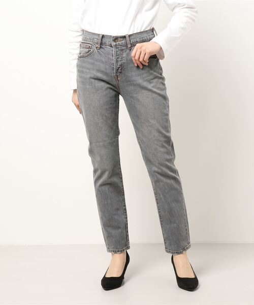 KOBE LETTUCE（コウベレタス）の「テーパードデニムパンツ（デニムパンツ・レディース・グレー/インディゴブルー/ブルー/ホワイト系その他/ライトグレー/ブラック・S/M/L）」の20枚目の写真