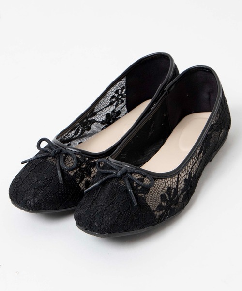 WEGO（ウィゴー）の「WEGO/アソートフラットバレエシューズ（バレエシューズ・レディース・アイボリー/ブラック・LARGE/MEDIUM）」の10枚目の写真