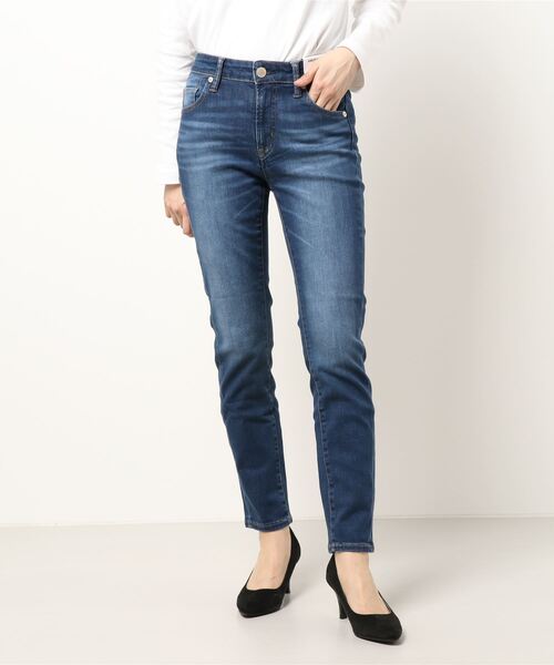 AMERICAN HOLIC（アメリカンホリック）の「シガレットフィットデニム（デニムパンツ・レディース・インディゴブルー/ブルー系その他・S/M/L）」の2枚目の写真