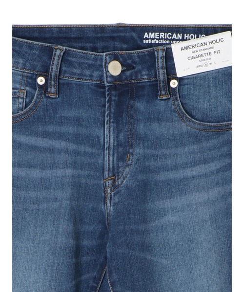AMERICAN HOLIC（アメリカンホリック）の「シガレットフィットデニム（デニムパンツ・レディース・インディゴブルー/ブルー系その他・S/M/L）」の16枚目の写真