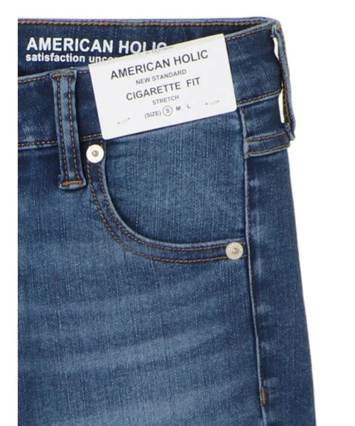 AMERICAN HOLIC（アメリカンホリック）の「シガレットフィットデニム（デニムパンツ・レディース・インディゴブルー/ブルー系その他・S/M/L）」の17枚目の写真
