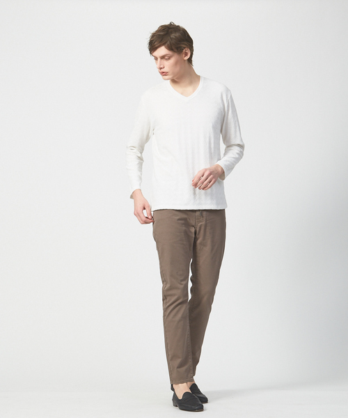 RED CARD TOKYO(レッドカード)の「【別注】RED CARD TOKYO / レッドカード トーキョー Shore イージーデニム(デニムパンツ・メンズ・グレイッシュベージュ/ダークネイビー・30/34/28/32)」の9枚目の写真