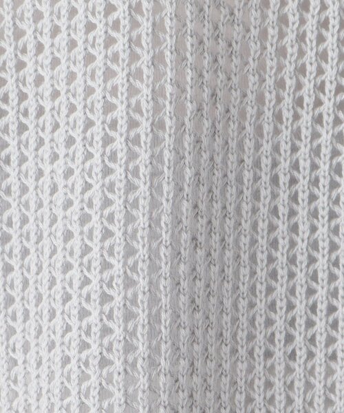 pink adobe（ピンクアドベ）の「◆【M-LL】メッシュニット（ニット/セーター・レディース・グレー/レモンイエロー/ライトベージュ/ライトブルー・40/38/42）」の5枚目の写真