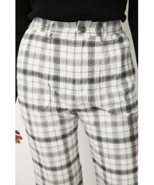 LAGUA GEM（ラグアジェム）の「SPRING CHECK PT（その他パンツ・レディース・ブラック/ライトグリーン・X-SMALL/MEDIUM/SMALL）」の3枚目の写真