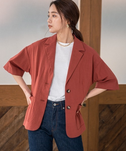 Andemiu（アンデミュウ）の「ノースリデザインカット949513（Tシャツ/カットソー・レディース・オフホワイト/ブラック/ブラウン・FREE）」の17枚目の写真