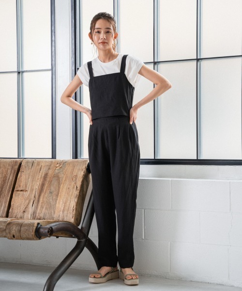 Andemiu（アンデミュウ）の「ノースリデザインカット949513（Tシャツ/カットソー・レディース・オフホワイト/ブラック/ブラウン・FREE）」の14枚目の写真