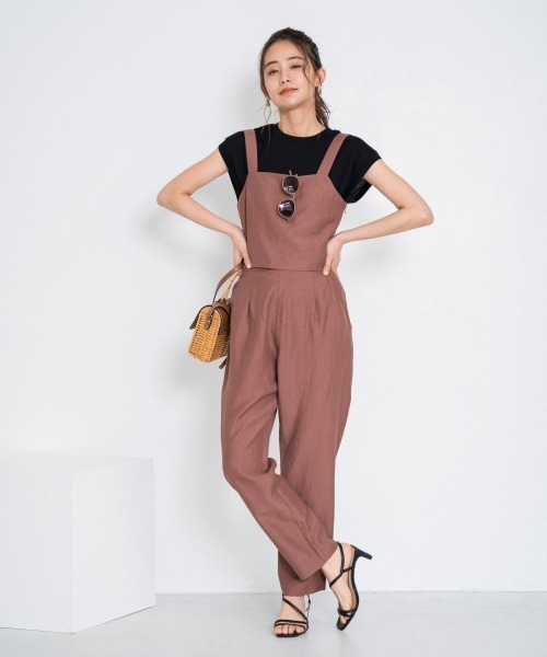 Andemiu（アンデミュウ）の「ノースリデザインカット949513（Tシャツ/カットソー・レディース・オフホワイト/ブラック/ブラウン・FREE）」の11枚目の写真