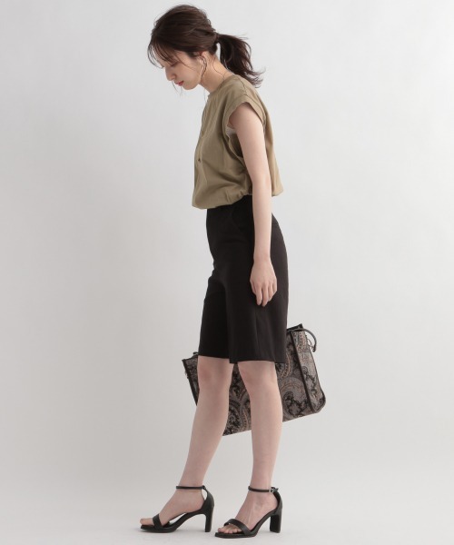 Andemiu（アンデミュウ）の「ノースリデザインカット949513（Tシャツ/カットソー・レディース・オフホワイト/ブラック/ブラウン・FREE）」の18枚目の写真