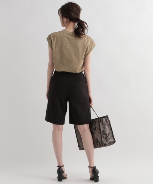 Andemiu（アンデミュウ）の「ノースリデザインカット949513（Tシャツ/カットソー・レディース・オフホワイト/ブラック/ブラウン・FREE）」の15枚目の写真