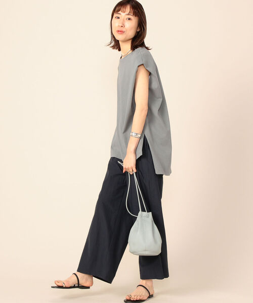 NOLLEY’S(ノーリーズ)の「ライトタフタイージーワイドパンツ(その他パンツ・レディース・ネイビー/キャメル・1/2)」の20枚目の写真