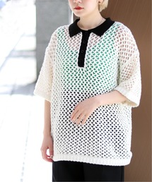 JOINT WORKS | J-ビックメッシュニットポロ(ニット/セーター)