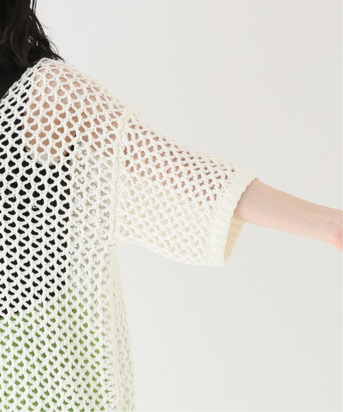 JOINT WORKS（ジョイントワークス）の「J-ビックメッシュニットポロ（ニット/セーター・レディース・ブラック/ホワイト・FREE）」の20枚目の写真