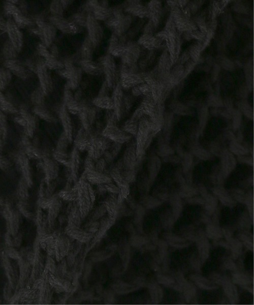 JOINT WORKS（ジョイントワークス）の「J-ビックメッシュニットポロ（ニット/セーター・レディース・ブラック/ホワイト・FREE）」の19枚目の写真