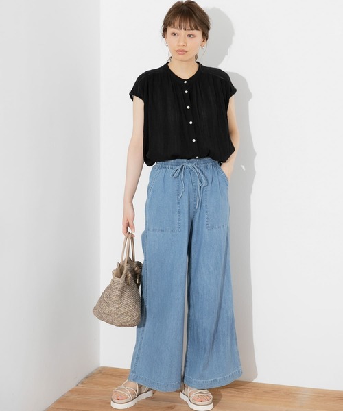 URBAN RESEARCH Sonny Label（アーバンリサーチサニーレーベル）の「楊柳ギャザーブラウス（シャツ/ブラウス・レディース・ブラック/オフホワイト/レッド/ブルー・FREE）」の13枚目の写真