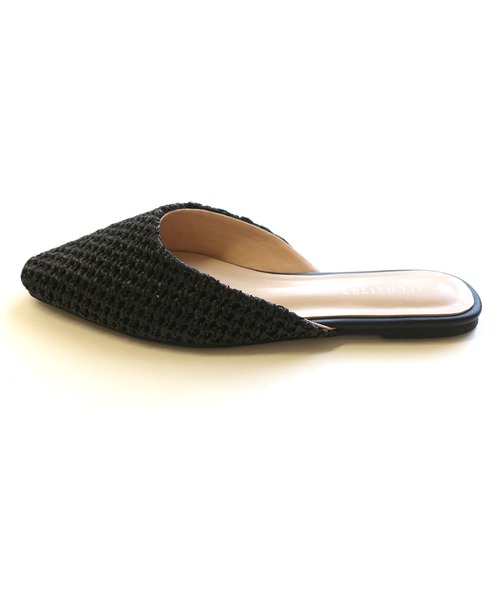 AmiAmi（アミアミ）の「メッシュフラットミュールサンダル（サンダル・レディース・ブラウン/アイボリー/ブラック/ナチュラル・L/M/LL/S）」の17枚目の写真