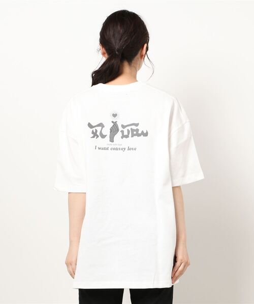 PBLIM（ページボーイリム）の「【PAGEBOYLIM】フィンガーハートT（Tシャツ/カットソー・レディース・ベージュ/オフホワイト・MEDIUM/LARGE）」の19枚目の写真