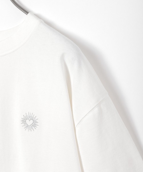 PBLIM（ページボーイリム）の「【PAGEBOYLIM】フィンガーハートT（Tシャツ/カットソー・レディース・ベージュ/オフホワイト・MEDIUM/LARGE）」の6枚目の写真